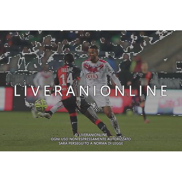 Isaac THELIN / Fallou DIAGNE - 21.02.2015 - Rennes / Bordeaux - 26eme journee de Ligue1 Photo : Vincent Michel / Icon Sport /Agenzia Aldo Liverani sas - ITALY ONLY - EDITORIAL USE ONLY *** Local Caption ***