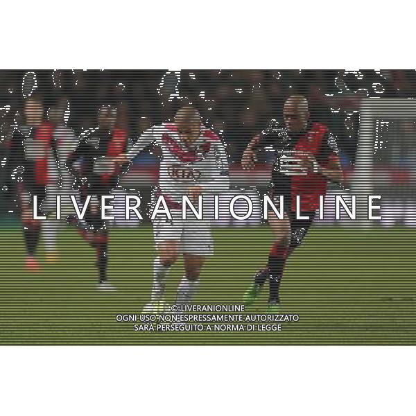Wahbi KHAZRI / Gelson FERNANDES - 21.02.2015 - Rennes / Bordeaux - 26eme journee de Ligue1 Photo : Vincent Michel / Icon Sport /Agenzia Aldo Liverani sas - ITALY ONLY - EDITORIAL USE ONLY *** Local Caption ***