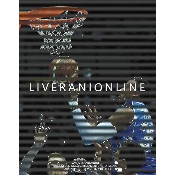 Beko Final Eight 2015 Semifinali Desio (MB) - 21.02.2015 Banco di Sardegna Sassari-Grissin Bon Reggio Emilia Nella Foto:Kadji Kenneth /Ph.Vitez-Ag. Aldo Liverani