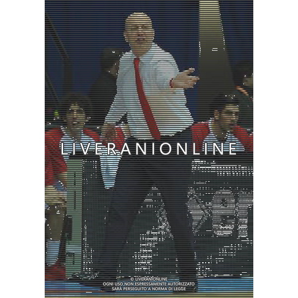 Beko Final Eight 2015 Semifinali Desio (MB) - 21.02.2015 Banco di Sardegna Sassari-Grissin Bon Reggio Emilia Nella Foto:Menetti Massimiliano /Ph.Vitez-Ag. Aldo Liverani