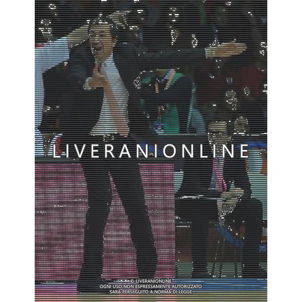Beko Final Eight 2015 Finale Desio (MB) - 22.02.2015 EA7 Armani Jeans Olimpia Milano-Banco di Sardegna Sassari Nella Foto:luca banchi /Ph.Vitez-Ag. Aldo Liverani