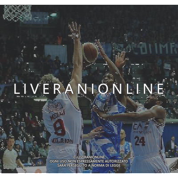 Beko Final Eight 2015 Finale Desio (MB) - 22.02.2015 EA7 Armani Jeans Olimpia Milano-Banco di Sardegna Sassari Nella Foto:brooks jeff melli nicolo\' samardo samuels /Ph.Vitez-Ag. Aldo Liverani