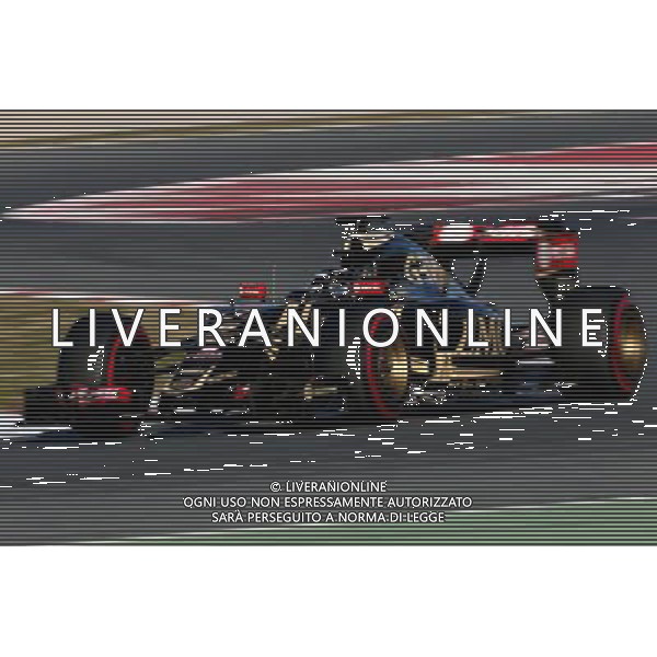 Romain Grosjean (FRA), Lotus F1 Team 22.02.2015. Formula One Testing, Day Four, Barcelona, Spain. AG ALDO LIVERANI SAS ONLY ITALY