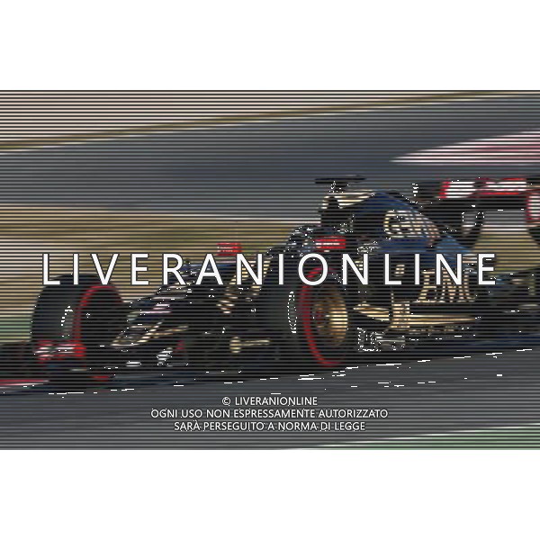 Romain Grosjean (FRA), Lotus F1 Team 22.02.2015. Formula One Testing, Day Four, Barcelona, Spain. AG ALDO LIVERANI SAS ONLY ITALY
