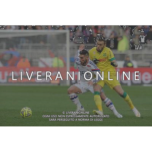 Jordan FERRI - 22.02.2015 - Lyon / Nantes - 26eme journee de Ligue1 Photo : Jean Paul Thomas / Icon Sport AG ALDO LIVERANI SAS ONLY ITALY *** Local Caption ***