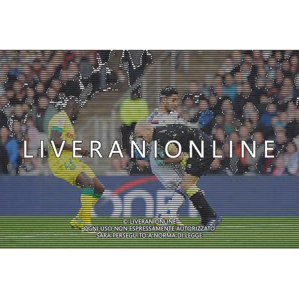 Nabil FEKIR / Remy RIOU - 22.02.2015 - Lyon / Nantes - 26eme journee de Ligue1 Photo : Jean Paul Thomas / Icon Sport AG ALDO LIVERANI SAS ONLY ITALY *** Local Caption ***