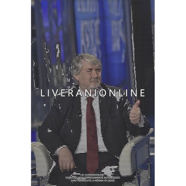 Giuliano Poletti ospite della trasmissione televisiva Porta a Porta Roma 23 febbraio 2015 ©Corradetti/Agenzia Aldo Liverani sas