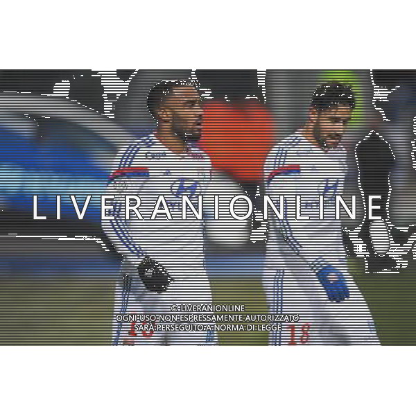 Alexandre LACAZETTE / Nabil FEKIR - 22.02.2015 - Lyon / Nantes - 26eme journee de Ligue1 Photo : Jean Paul Thomas / Icon Sport AG ALDO LIVERANI SAS ONLY ITALY