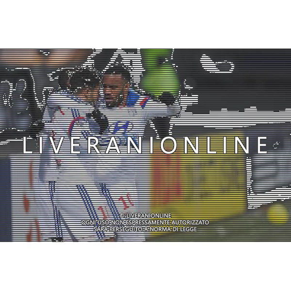 JOIE DE Alexandre LACAZETTE / Nabil FEKIR - 22.02.2015 - Lyon / Nantes - 26eme journee de Ligue1 Photo : Jean Paul Thomas / Icon Sport AG ALDO LIVERANI SAS ONLY ITALY