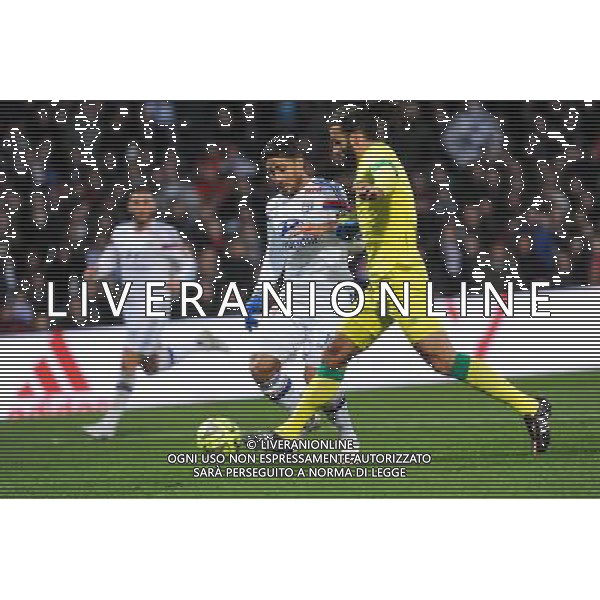 Nabil FEKIR / Oswaldo Vizcarrondo - 22.02.2015 - Lyon / Nantes - 26eme journee de Ligue1 Photo : Jean Paul Thomas / Icon Sport AG ALDO LIVERANI SAS ONLY ITALY