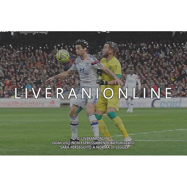 Yoann GOURCUFF / Lucas DEAUX - 22.02.2015 - Lyon / Nantes - 26eme journee de Ligue1 Photo : Jean Paul Thomas / Icon Sport AG ALDO LIVERANI SAS ONLY ITALY