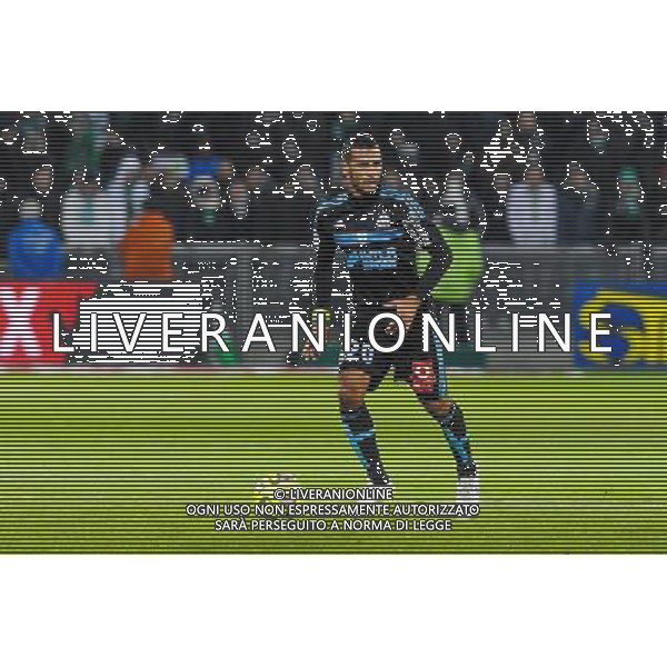 Alaixys ROMAO - 22.02.2015 - Saint Etienne / Marseille - 26eme journee de Ligue1 Photo : Jean Paul Thomas / Icon Sport AG ALDO LIVERANI SAS ONLY ITALY