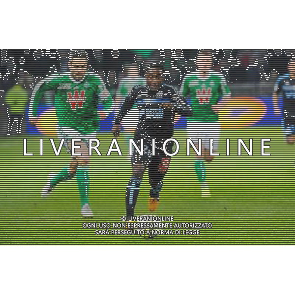 Brice DJA DJEDJE - 22.02.2015 - Saint Etienne / Marseille - 26eme journee de Ligue1 Photo : Jean Paul Thomas / Icon Sport AG ALDO LIVERANI SAS ONLY ITALY
