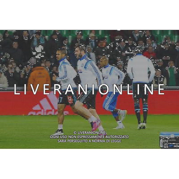 Dimitri PAYET / Andre Pierre GIGNAC - 22.02.2015 - Saint Etienne / Marseille - 26eme journee de Ligue1 Photo : Jean Paul Thomas / Icon Sport AG ALDO LIVERANI SAS ONLY ITALY