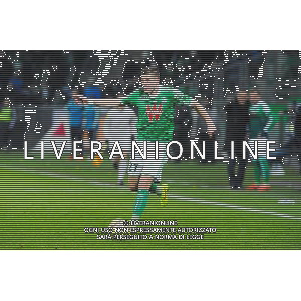Franck TABANOU - 22.02.2015 - Saint Etienne / Marseille - 26eme journee de Ligue1 Photo : Jean Paul Thomas / Icon Sport AG ALDO LIVERANI SAS ONLY ITALY