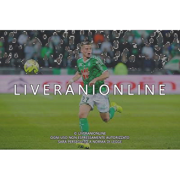 Franck TABANOU - 22.02.2015 - Saint Etienne / Marseille - 26eme journee de Ligue1 Photo : Jean Paul Thomas / Icon Sport AG ALDO LIVERANI SAS ONLY ITALY