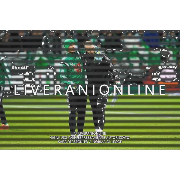 Jessy MOULIN / Stephane RUFFIER - 22.02.2015 - Saint Etienne / Marseille - 26eme journee de Ligue1 Photo : Jean Paul Thomas / Icon Sport AG ALDO LIVERANI SAS ONLY ITALY