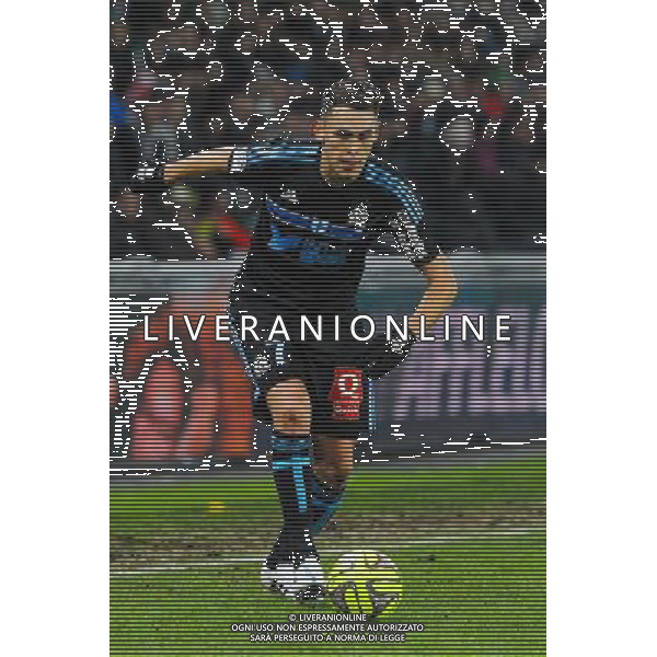 Lucas OCAMPOS - 22.02.2015 - Saint Etienne / Marseille - 26eme journee de Ligue1 Photo : Jean Paul Thomas / Icon Sport AG ALDO LIVERANI SAS ONLY ITALY