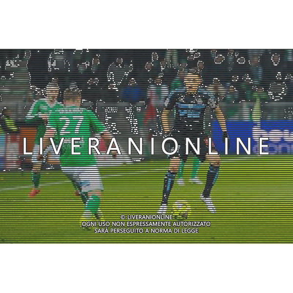 Lucas OCAMPOS - 22.02.2015 - Saint Etienne / Marseille - 26eme journee de Ligue1 Photo : Jean Paul Thomas / Icon Sport AG ALDO LIVERANI SAS ONLY ITALY