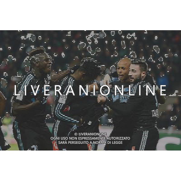 Joie Marseille - Michy BATSHUAYI - 22.02.2015 - Saint Etienne / Marseille - 26eme journee de Ligue 1 - Photo : Gaston Petrelli / Icon Sport AG ALDO LIVERANI SAS ONLY ITALY
