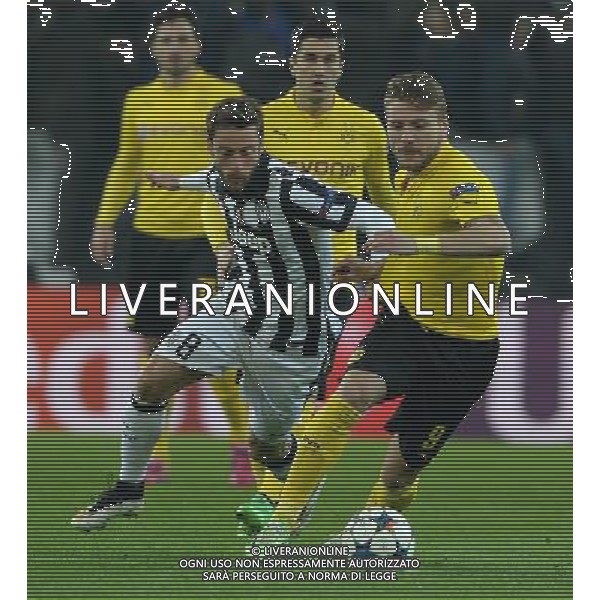 UEFA Champions League 2014/2015 Ottavi di Finale Andata Torino - 24.02.2015 Juventus-Borussia Dortmund Nella Foto: ciro immobile e claudio marchisio /Ph.Vitez-Ag. Aldo Liverani