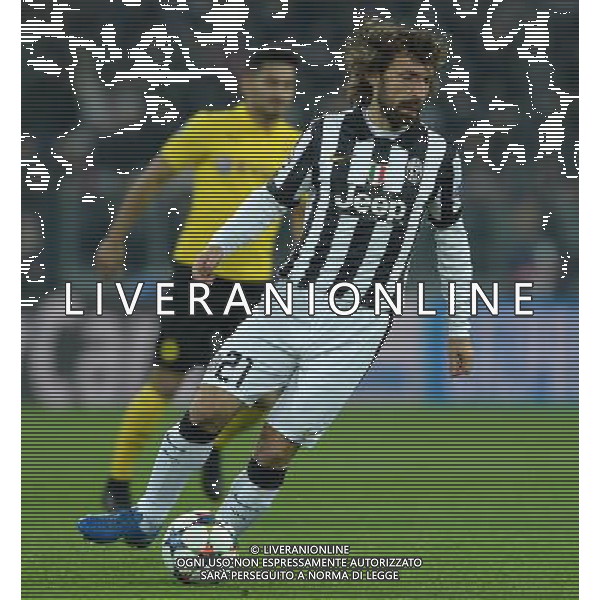 UEFA Champions League 2014/2015 Ottavi di Finale Andata Torino - 24.02.2015 Juventus-Borussia Dortmund Nella Foto:pirlo andrea /Ph.Vitez-Ag. Aldo Liverani