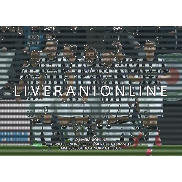UEFA Champions League 2014/2015 Ottavi di Finale Andata Torino - 24.02.2015 Juventus-Borussia Dortmund Nella Foto: esultanza dopo il gol di carlos tevez /Ph.Vitez-Ag. Aldo Liverani