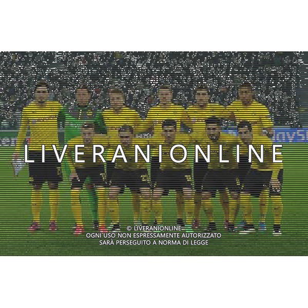 UEFA Champions League 2014/2015 Ottavi di Finale Andata Torino - 24.02.2015 Juventus-Borussia Dortmund Nella Foto:borussia dortmund squadra formazione weidenfeller,gundogan,immobile,mkhitaryan,reus,hummels,aubameyang,sahin,papastathopoulos,piszczek,schmelzer /Ph.Vitez-Ag. Aldo Liverani