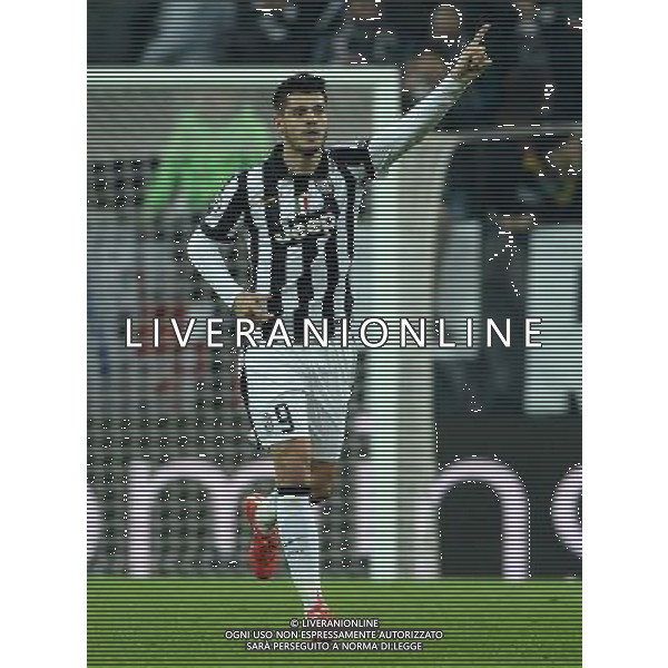 UEFA Champions League 2014/2015 Ottavi di Finale Andata Torino - 24.02.2015 Juventus-Borussia Dortmund Nella Foto: esultanza dopo il gol di alvaro morata /Ph.Vitez-Ag. Aldo Liverani