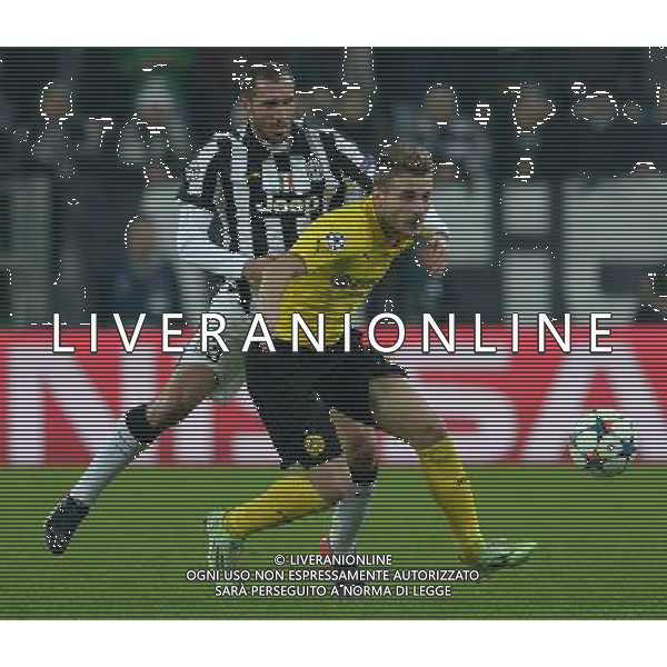 UEFA Champions League 2014/2015 Ottavi di Finale Andata Torino - 24.02.2015 Juventus-Borussia Dortmund Nella Foto:immobile ciro e giorgio chiellini /Ph.Vitez-Ag. Aldo Liverani