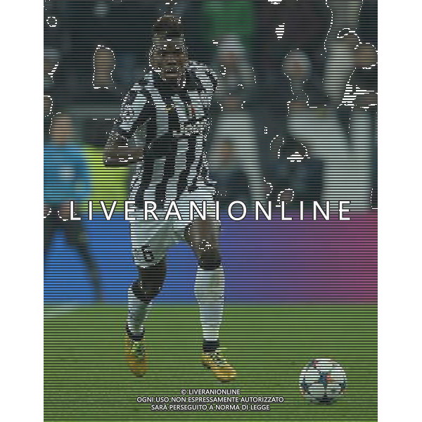 UEFA Champions League 2014/2015 Ottavi di Finale Andata Torino - 24.02.2015 Juventus-Borussia Dortmund Nella Foto:Pogba Paul /Ph.Vitez-Ag. Aldo Liverani