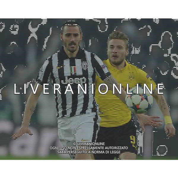 UEFA Champions League 2014/2015 Ottavi di Finale Andata Torino - 24.02.2015 Juventus-Borussia Dortmund Nella Foto: leonardo bonucci e ciro immobile /Ph.Vitez-Ag. Aldo Liverani
