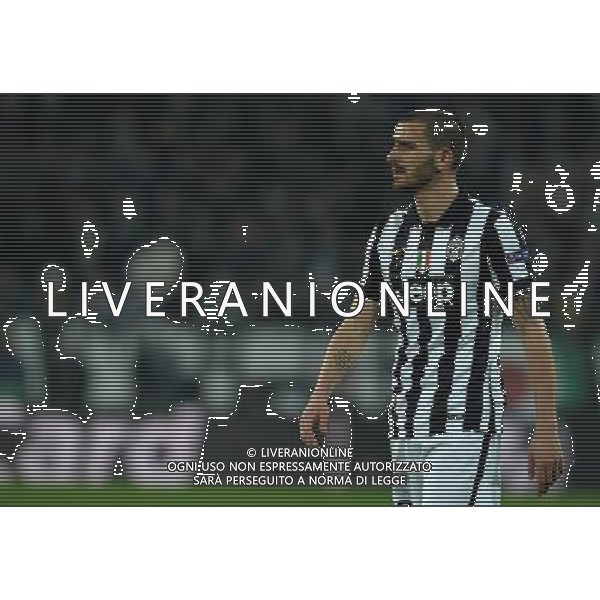 UEFA Champions League 2014/2015 Ottavi di Finale Andata Torino - 24.02.2015 Juventus-Borussia Dortmund Nella Foto: leonardo bonucci /Ph.Vitez-Ag. Aldo Liverani