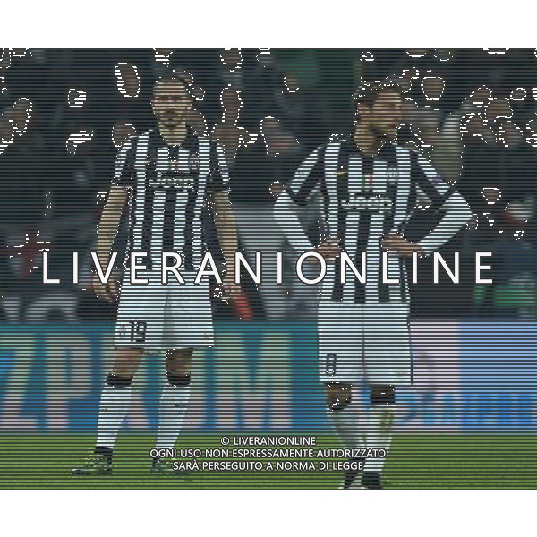 UEFA Champions League 2014/2015 Ottavi di Finale Andata Torino - 24.02.2015 Juventus-Borussia Dortmund Nella Foto:bonucci leonardo e claudio marchisio /Ph.Vitez-Ag. Aldo Liverani