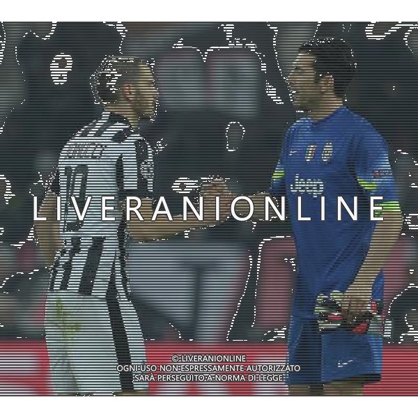 UEFA Champions League 2014/2015 Ottavi di Finale Andata Torino - 24.02.2015 Juventus-Borussia Dortmund Nella Foto:bonucci leonardo e gianluigi buffon /Ph.Vitez-Ag. Aldo Liverani