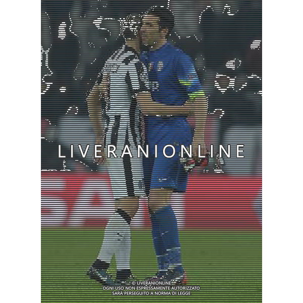 UEFA Champions League 2014/2015 Ottavi di Finale Andata Torino - 24.02.2015 Juventus-Borussia Dortmund Nella Foto:bonucci leonardo e gianluigi buffon /Ph.Vitez-Ag. Aldo Liverani
