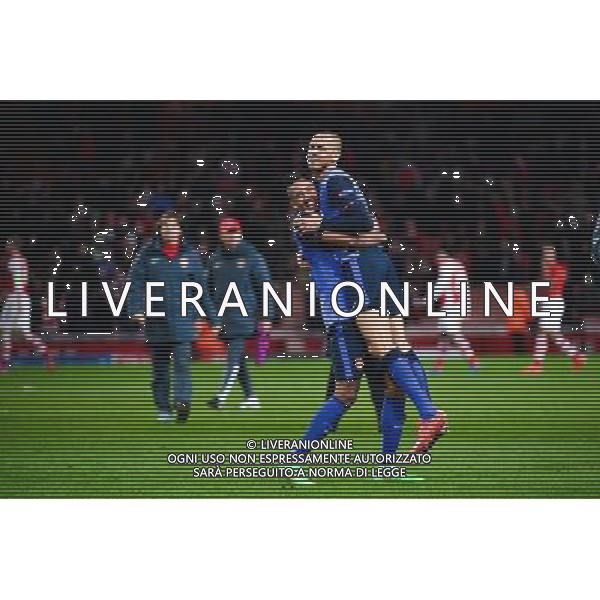 Joie Nabil DIRAR / FABINHO - 25.02.2015 - Arsenal / Monaco - 1/8Finale Champions League Photo : Winter Press / Icon Sport ag aldo liverani sas only italy