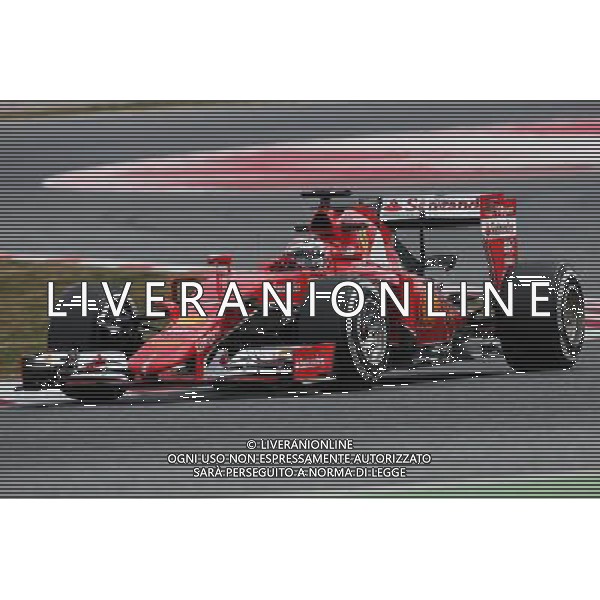 Kimi Raikkonen (FIN) Ferrari SF15-T. 26.02.2015. Formula One Testing, Day One, Barcelona, Spain. AG ALDO LIVERANI SAS ONLY ITALY