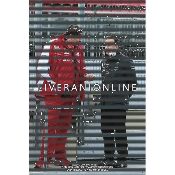 Alex Cinelli (ITA) Ferrari Aerodynamic Engineer (Left). 26.02.2015. Formula One Testing, Day One, Barcelona, Spain. AG ALDO LIVERANI SAS ONLY ITALY