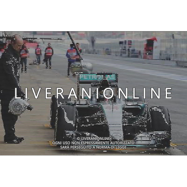 Lewis Hamilton (GBR) Mercedes AMG F1 W06. 26.02.2015. Formula One Testing, Day One, Barcelona, Spain. AG ALDO LIVERANI SAS ONLY ITALY