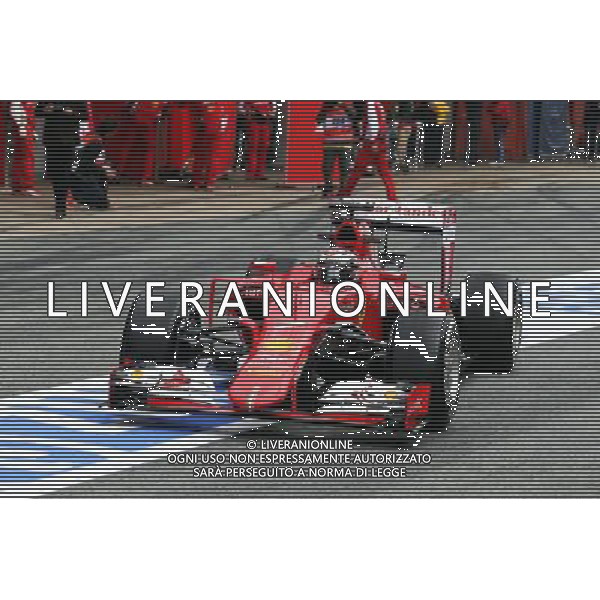 Kimi Raikkonen (FIN) Ferrari SF15-T. 26.02.2015. Formula One Testing, Day One, Barcelona, Spain. AG ALDO LIVERANI SAS ONLY ITALY