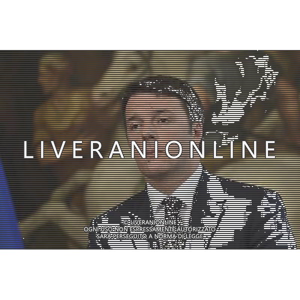 Roma - 26/02/2015 - Palazzo Chigi - Il Presidente del Consiglio dei Ministri Matteo Renzi incontra il segretario generale della Nato Jens Stoltenberg - nella foto: Matteo Renzi / Ph. Fabrizio Corradetti - Ag. Aldo Liverani sas