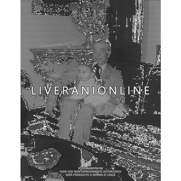 RETROSPETTIVA ANGELO MORATTI PETROLIERE E PRESIDENTE INTER NELLA FOTO ANGELO MORATTI AG ALDO LIVERANI SAS