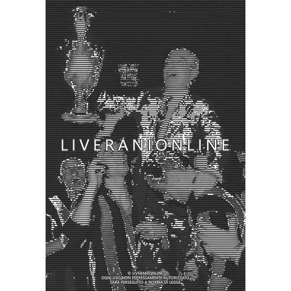 RETROSPETTIVA ANGELO MORATTI PETROLIERE E PRESIDENTE INTER NELLA FOTO ANGELO MORATTI AG ALDO LIVERANI SAS