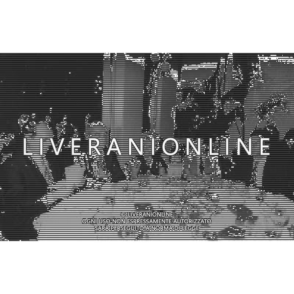 RETROSPETTIVA FAMIGLIA MORATTI NELLA FOTO ERNESTO PELLEGRINI-GIUSEPPE PRISCO-ERMINIA MORATTI-MASSIMO MORATTI GIORDANO PELLEGRINI AG ALDO LIVERANI SAS