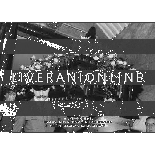 12 AGOSTO 1981 FUNERALI DEL PRESIDENTE DELL\'INTER E PETROLIERE ANGELO MORATTI NELLA FOTO IL FERETRO DI ANGELO MORATTI AG ALDO LIVERANI SAS