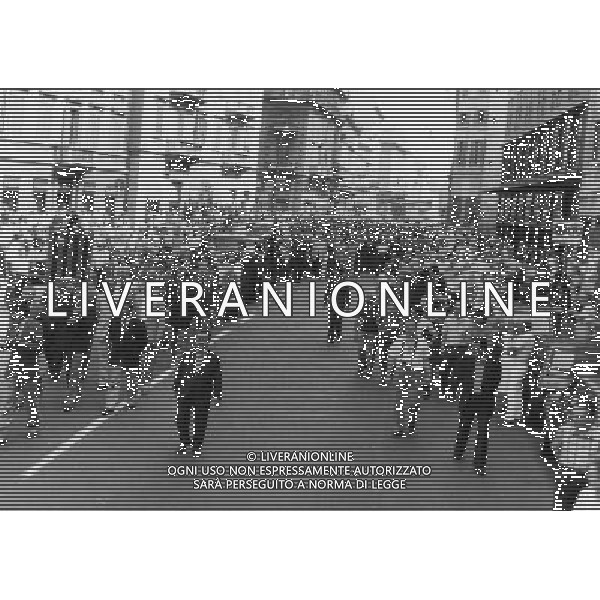 12 AGOSTO 1981 FUNERALI DEL PRESIDENTE DELL\'INTER E PETROLIERE ANGELO MORATTI NELLA FOTO IL FERETRO DI ANGELO MORATTI AG ALDO LIVERANI SAS