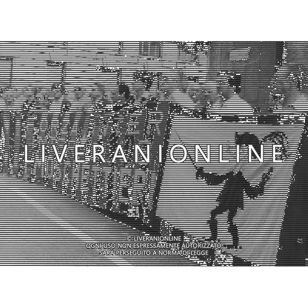 12 AG12 AGOSTO 1981 FUNERALI DEL PRESIDENTE DELL\'INTER E PETROLIERE ANGELO MORATTI NELLA FOTO IL FERETRO DI ANGELO MORATTI AG ALDO LIVERANI SAS