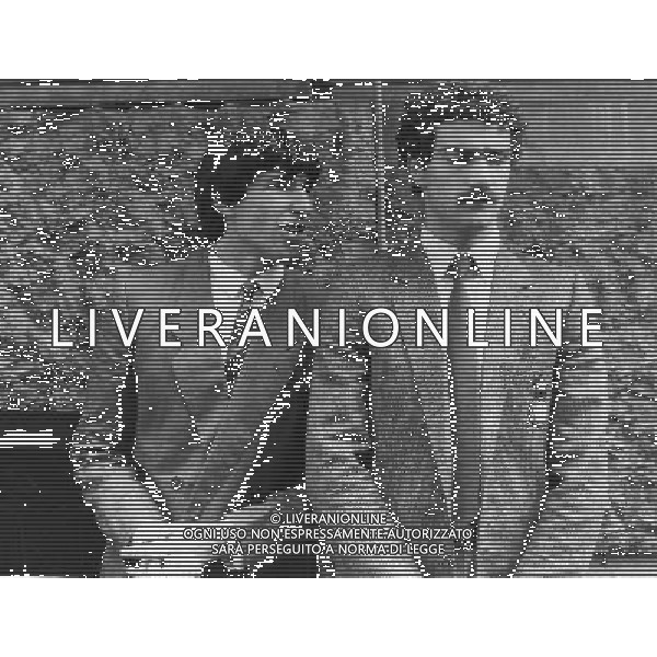 12 AGOSTO 1981 FUNERALI DEL PRESIDENTE DELL\'INTER E PETROLIERE ANGELO MORATTI NELLA FOTO SALVATORE BAGNI GIUSPPE BERGOMI AG ALDO LIVERANI SAS