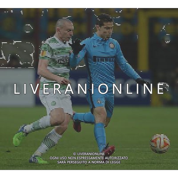 UEFA Europa League 2014/2015 Sedicesimi di Finale Ritorno Milano - 26.02.2015 Inter-Celtic Nella Foto:hernanes brown /Ph.Vitez-Ag. Aldo Liverani